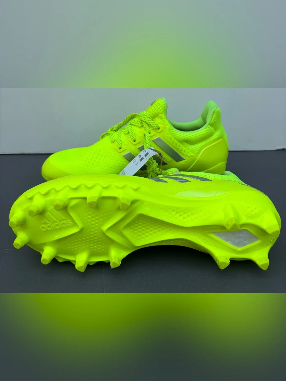 Adidas Men's SIZE 11 UltraBoost Football Cleats Solar Yellow NEW!!